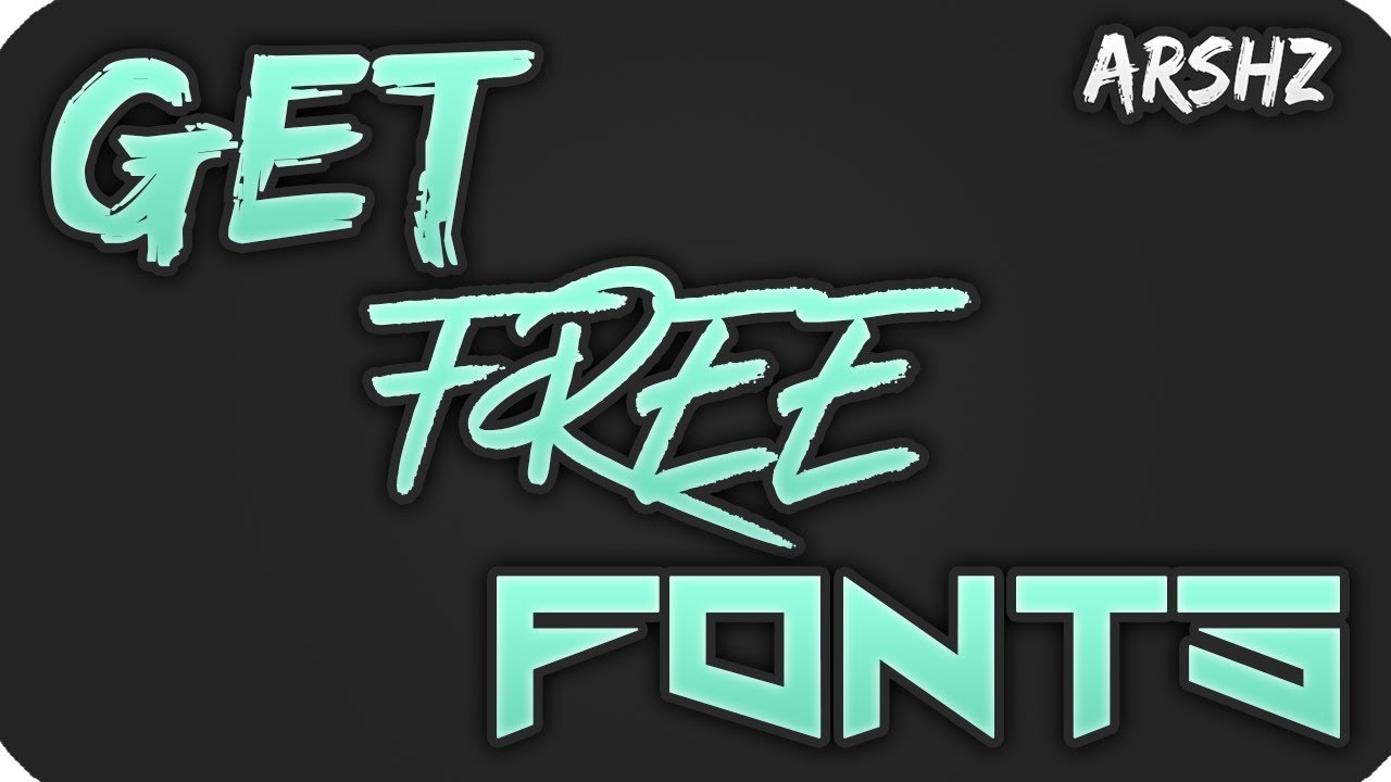 How To Get COOL  FONTS  FOR FREE  DOWNLOAD  AND 