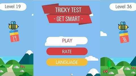 Tricky Test: Get Smart Solution Level 19 to 36| Best Trivia Games| APPS & GAME