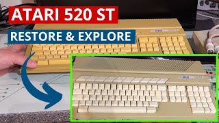 Atari 520 ST restoration and exploration - most yellowed Atari ever ?