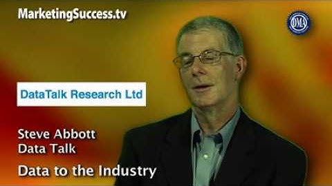 Steve Abbott Data to the industry.flv