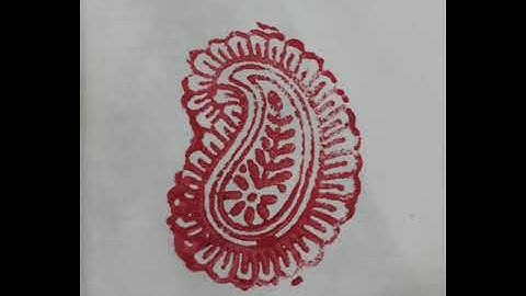 Hand Block Print on fabric/ how to do Block print at home