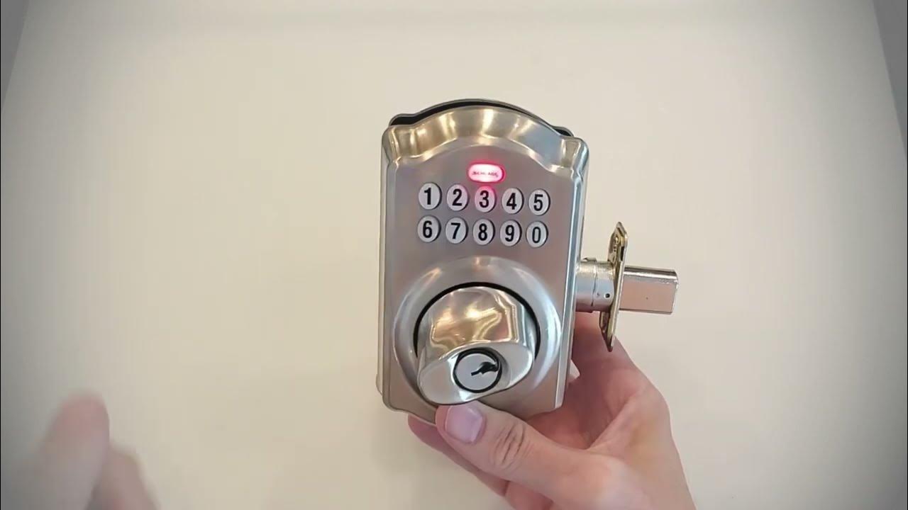How to Delete User Codes from Schlage Electronic BE365 Lock YouTube