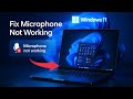 How To Fix Windows 11 Microphone Not Working ( 5 Ways - 100% FIX )