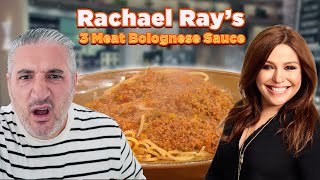 Italian Chef Reacts to Rachael Ray 3 Meat Bolognese Sauce