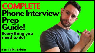 Preparing For a Phone Interview - Ace Your Phone Interview (Complete Prep Guide)