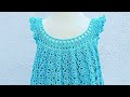 Vestido a crochet de verano para niña Majovel fácil y rápido #ganchillo #crochet