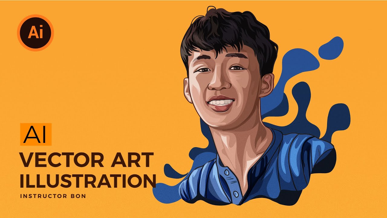 Vẽ hình chân dung bằng illustrator (vector Art Tutorial) | BonART ...