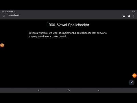 Leetcode Problem # 966. Vowel Spellchecker