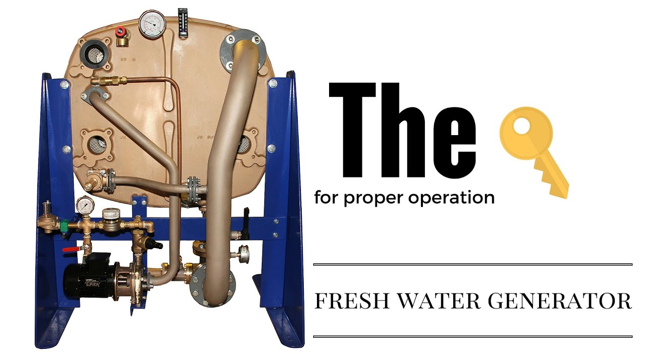 How to start fresh  water  generator  Alfa Laval system 