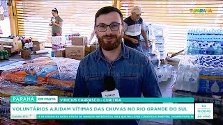 VOLUNTÁRIOS AJUDAM VÍTIMAS DAS CHUVAS NO RS