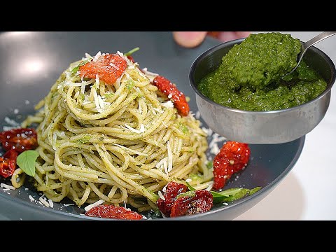 Pesto NO Pine Nuts -  Pesto Pasta