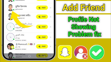 Snapchat Friends Name Profile Not Showing Problem 2026 new update| Snapchat Add Friends Not Showing