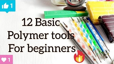 12 Basic polymer clay tools for beginners| starter kit