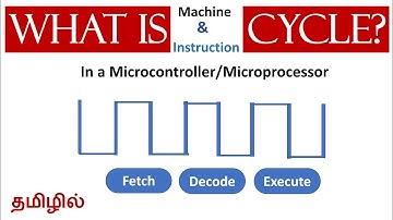 Machine cycle & Instruction cycle - In Tamil