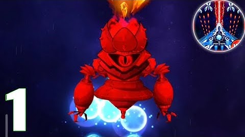 Space Shooter : Galaxy Attack - Gameplay Walkthrough Part 1 Level 1-1, 1 - 3, 1- 4 iOS/Android