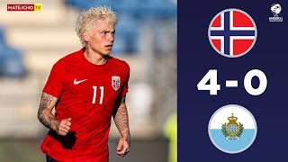 Norway U21 4-0 San Marino U21 | Extended Highlights and Goals | EURO 2025 Under 21 Qualifications