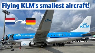 TRIP REPORT|KLM'S SMALLEST AIRCRAFT✈️|EMBRAER 175|AMSTERDAM-FRANKFURT.