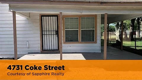 4731 Coke Street Houston, Texas 77020 | Debra Doug...