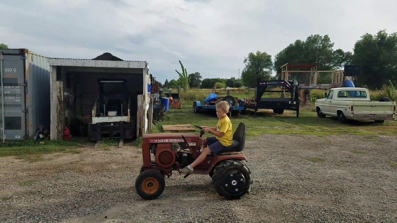 Wheel Horse C100 Garden Tractor Test Drive YouTube