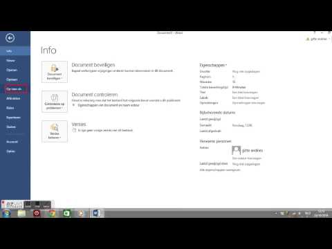 Video: Een Document Openen En Opslaan