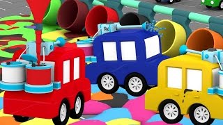 Развивающие мультики про машинки: 4 машинки играют в пейнтбол Развивающие мультики про машинки: 4 машинки играют в пейнтбол