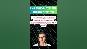 Fun Riddle: The Mirror’s Truth – Can You Reflect on the Answer? 🪞🤔