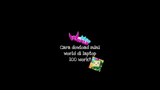 Cara mendownload mini world di laptop/pc screenshot 3
