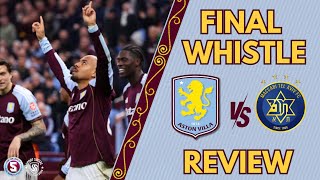 FINAL WHISTLE: ASTON VILLA 2-0 MACCABI TEL AVIV