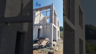 Строительство двухэтажного дома по индивидуальному проекту #загородныйдом #проектдома #строительство