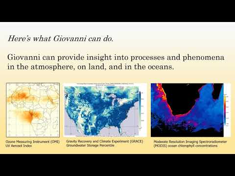 EGU/AGU/ESIP Virtual Data Help Desk 2020 - NASA GES DISC Giovanni 20th Anniversary Demo Video