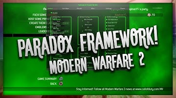 [PS3] MW2 - Paradox Framework *NEW DESIGN* (Pre-Game-Non-Host Menu)