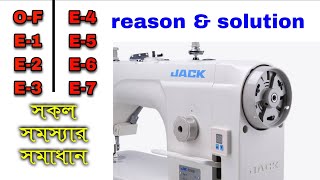 jack 9100BS error list || error solution || full user guide