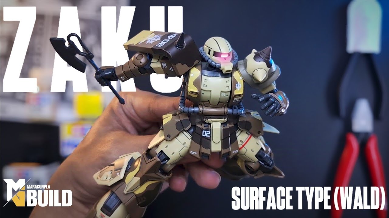 HG 1/144 ZAKU HIGH MOBILITY SURFACE TYPE (WALD) | SPEED BUILD ASMR | BOOTLEG
