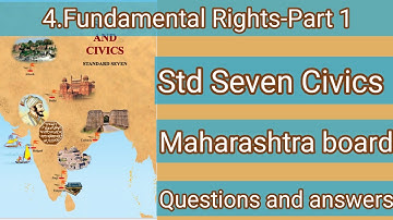 Class 7 Civics|Chapter 4 Fundamental Rights part 1|Exercise Questions and answers|Maharashtra board