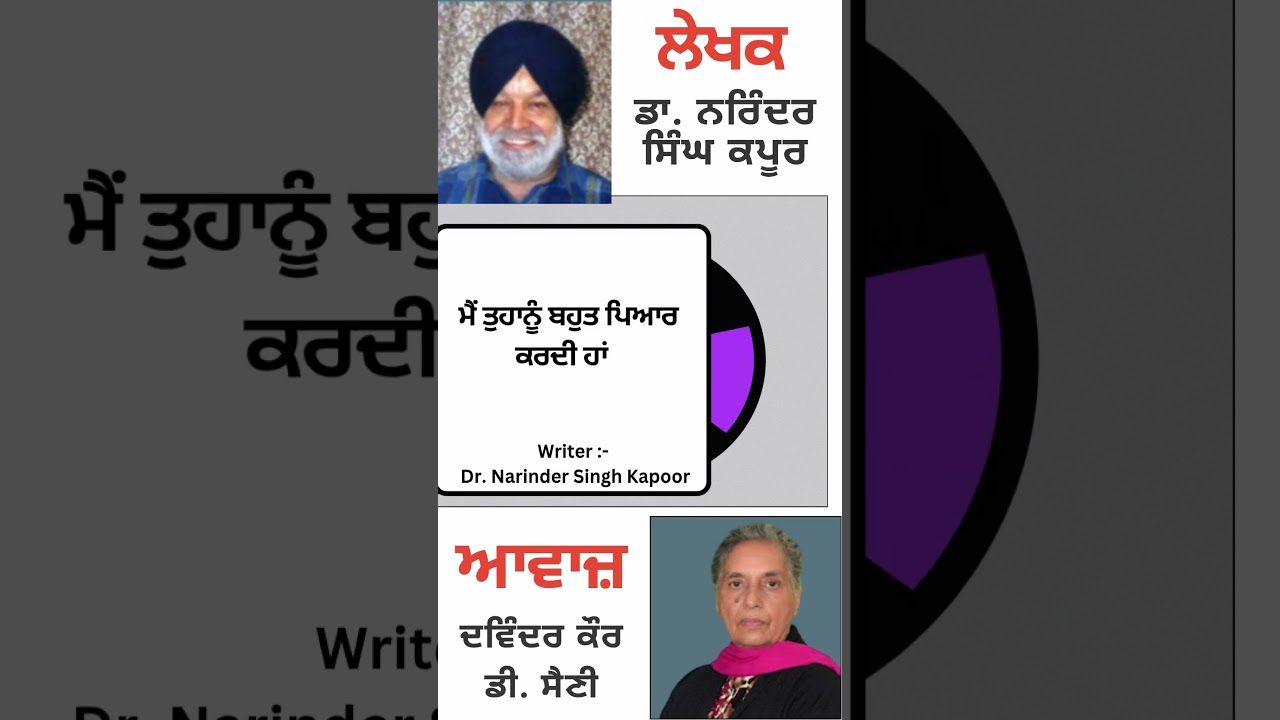 ⁣ਮੈਂ ਤੁਹਾਨੂੰ ਬਹੁਤ ਪਿਆਰ ਕਰਦੀ ਹਾਂ  || By : ਡਾ. ਨਰਿੰਦਰ ਸਿੰਘ ਕਪੂਰ
