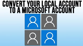 convert your existing local account to a microsoft account & keep your files and settings intact