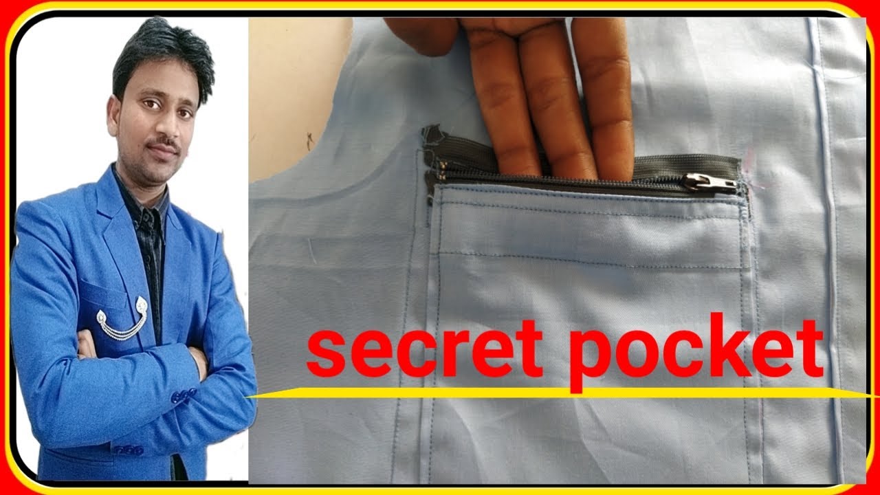 shirt secret pocket stitching / new model shirt pocket stitching / secret  pocket 