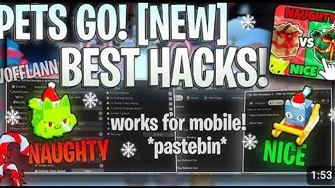 [ 😡 Naughty vs. Nice 🎅]  PETS GO! 🐾 Best Farm Scripts: FAST Auto Fish l Auto Roll l MOBILE! PASTEBIN