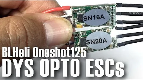 DYS SN20A & SN16A ESC Opto 2-4S FPV BLHeli - Flashing BLHeli - OneShot125/SimonK