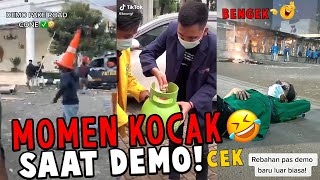 MOMEN KOCAK!! kelakuan lucu saat Demo Omnibus Law! | PART 1#demobengek