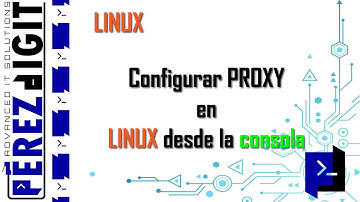 Configurar proxy en linux