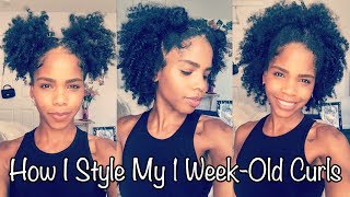 Quick Natural Hairstyles | Week Old Curls
