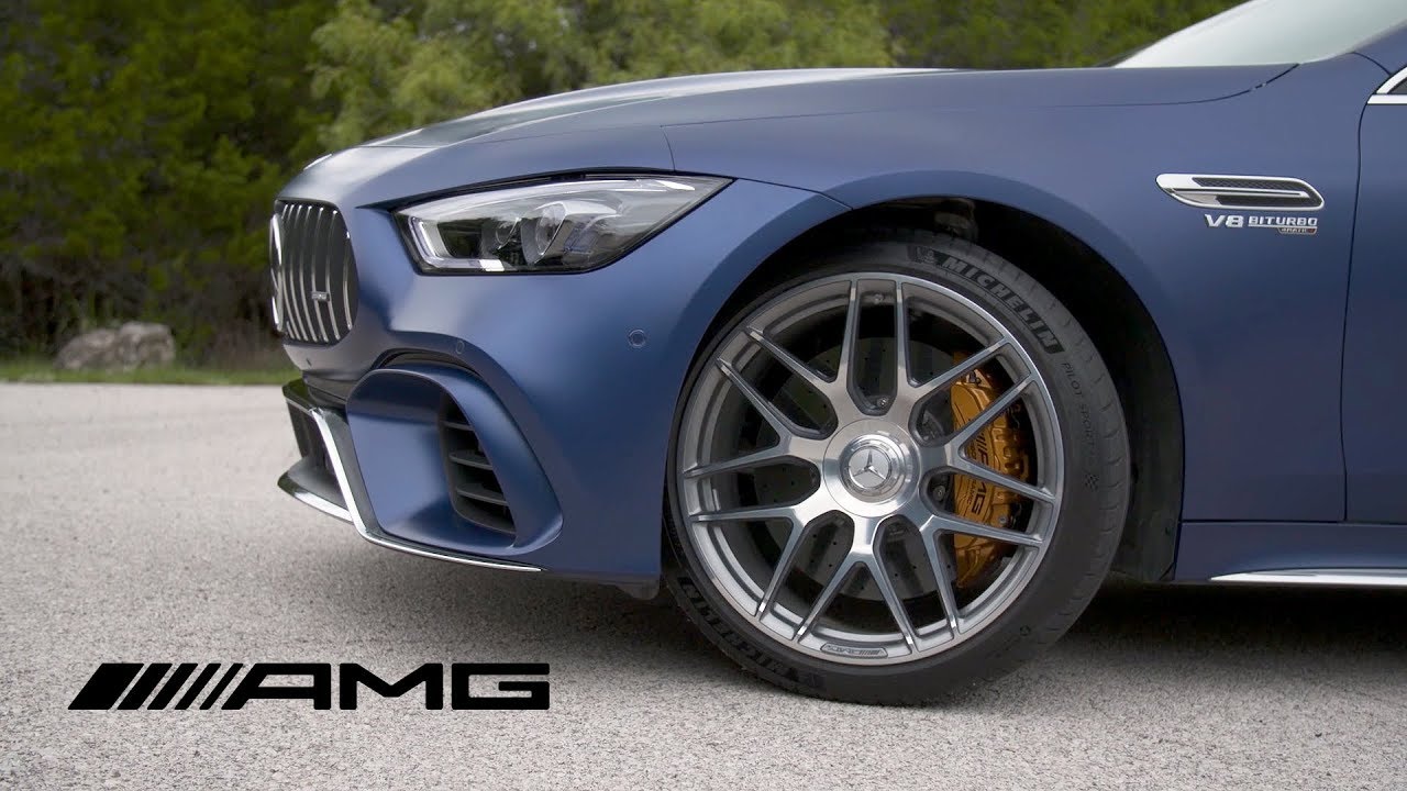 19 Mercedes Amg Gt 63 S 4matic Designo Brilliant Blue Magno Driving Interior Exterior Youtube