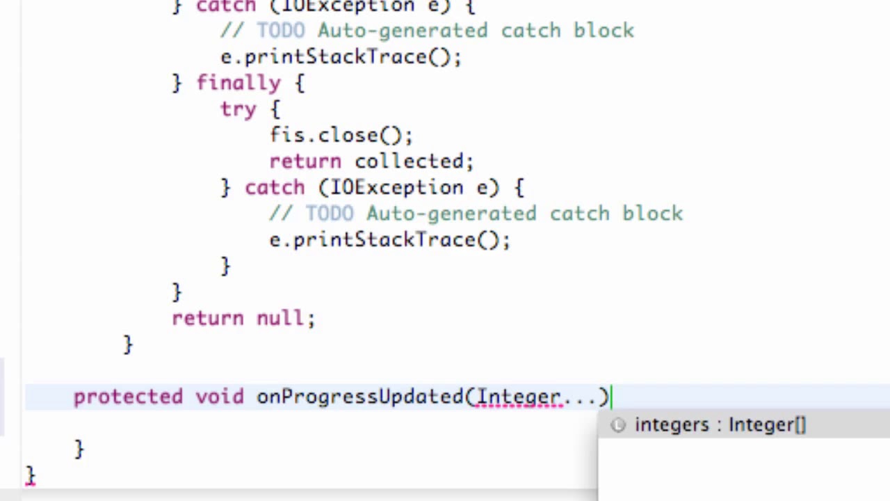 Android Application Development Tutorial 102 The 4 AsyncTask Methods ...