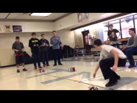 Final race of Tenino middle school robotics sphero chariot