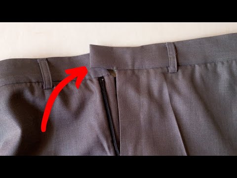 trouser overlap step by step tutorial - YouTube