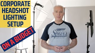 Budget corporate photography lighting setup