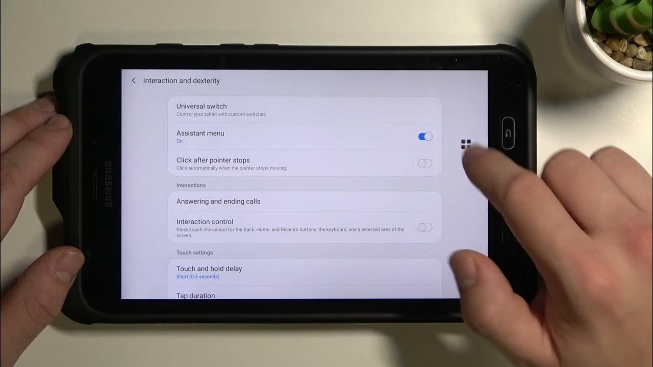 How to Use Assistive Ball on SAMSUNG Galaxy Tab Activce2 Activate Assistant Menu YouTube