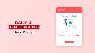 Daily UI Design Challenge Day 017| Email Receipt |