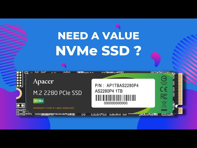 Fast Inexpensive NVMe Drive - Apacer AS2280P4 M.2 PCIeTM Gen3 x4 SSD